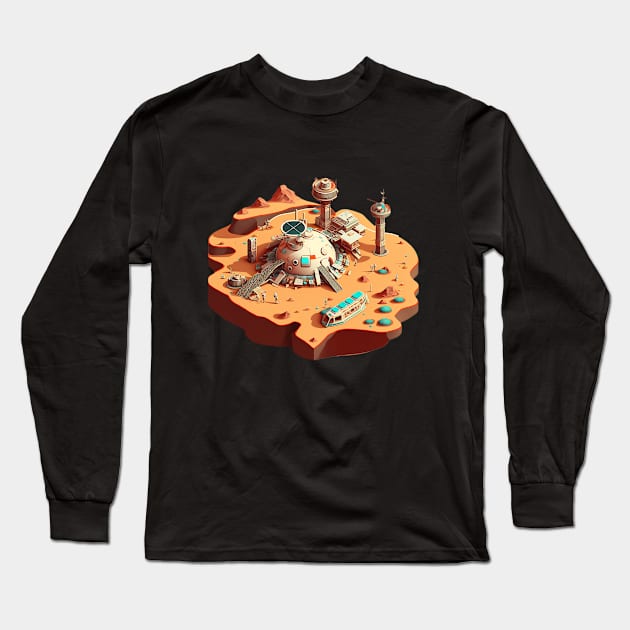 Space Base Long Sleeve T-Shirt by Open World Games